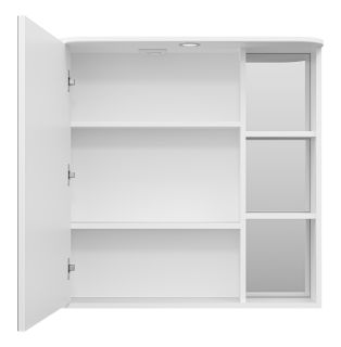 Зеркальный шкаф с подсветкой Misty Венера левый 80см белый